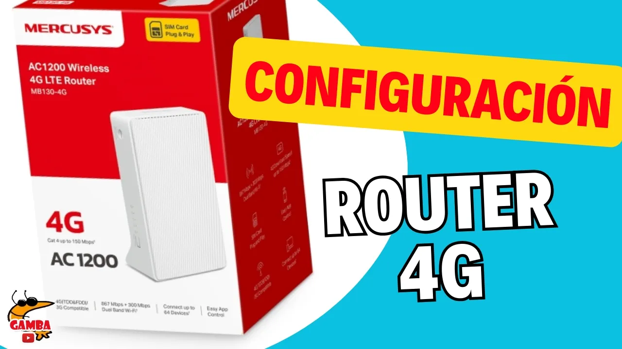 📡 CONFIGURAR Mercusys MB130-4G Router 4G