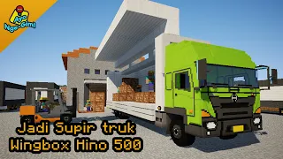 Download Minecraft | Menjadi Supir Truk Tronton Wingbox Hino 500 Mengangkut Muatan Chiki | Truck Simulator MP3