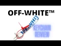 OFF WHITE Keychain Review BLUE