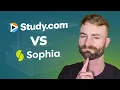 Study com vs Sophia Which is BEST for College Credits