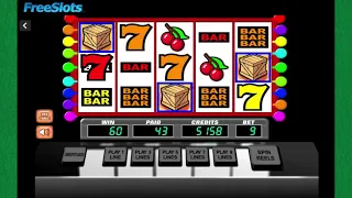 Freeslots Flaming Crates modern slot machine bonus mode