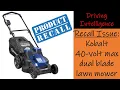 RECALL Kobalt Max Model KM2040X-06 Greenworks G-Max 40v Push Mower Won t Run Failure Repair