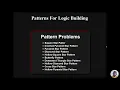 Patterns for Logic Building By using python programing language