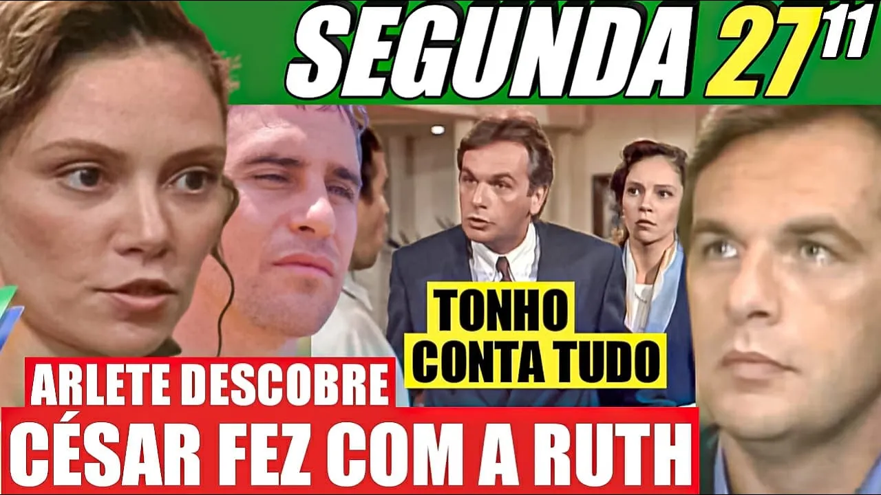 MULHERES DE AREIA Capítulo de hoje SEGUNDA 27/11  - Resumo da novela mulheres de areia hoje