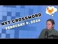 What do we do on Mondays Go fast NYT Crossword February 9 2026