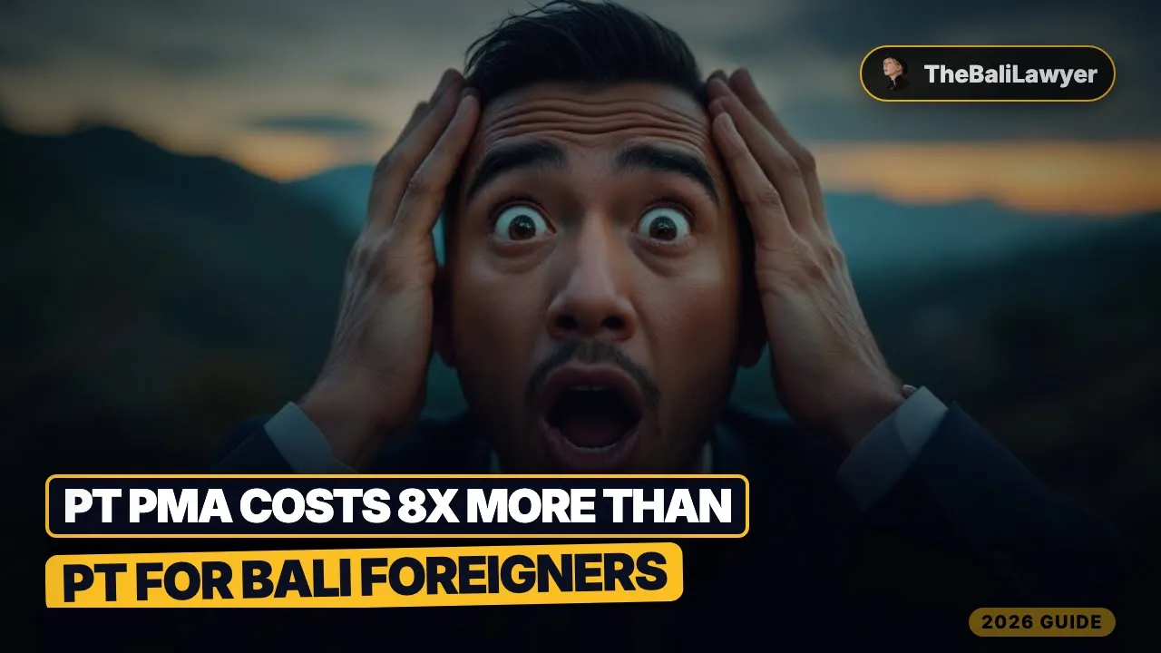 PT PMA vs PT for Foreigners in Bali: Which Is Better in 2026?