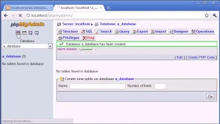 Beginner PHP Tutorial-110 phpMyAdmin Part 1