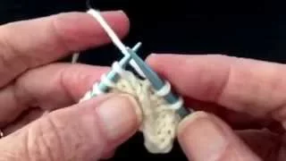 How to Knit Three Together K3tog Double Decrease Continental Style