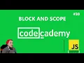 JavaScript block and scope