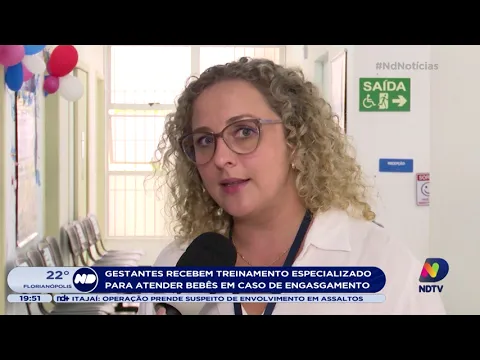 Gestantes recebem treinamento especializado para atender bebês em caso de engasgamento