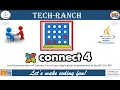 Live Demonstration of Connect4 Game application in JavaFX GUI API Java Game Project TechRanch