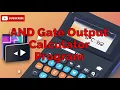 AND Gate Output Calculator Program Made With Small Basic