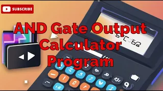 AND Gate Output Calculator Program Made With Small Basic
