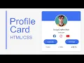 How To Make Full Responsive Profile Card Using HTML and CSS Step by Step ScriptCrafter Hub