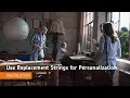 Teaching Tips - Use Replacement Strings for Personalization