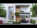 8x9 2 METERS MODERN HOUSE DESIGN 2 Storey with 3Bedrooms