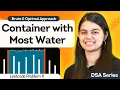Container with Most Water Problem Brute Optimal Solution Two Pointer Approach - Leetcode 11