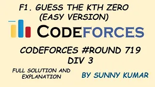 Guess the K-th Zero Easy Version Binary Search Problem F1 Codeforces Round 719 Div3