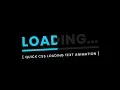 CSS Loading Text Animation Effects Tutorial For Beginners