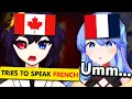Dottovu speaks French-Candian to a native French