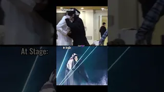 Jungkook And Fahad During Rehearsal Vs Stage Dreamers Jungkook Fahad Bts Shorts 