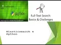 Python Elasticsearch full text search