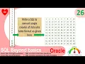 Oracle SQL Practical question with answer SQL to convert list of numbers into table format