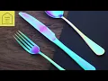 Happy Nest Rainbow Iridescent Flatware Set 4pcs set