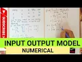 INPUT OUTPUT MODEL Numerical