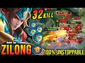 Download Lagu 32 Kills No Death!! Zilong MVP 18.7 Points 100% UNSTOPPABLE!! - Build Top 1 Global Zilong ~ MLBB