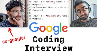 Google Coding Interview With a Google Software Engineer