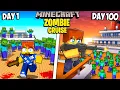 I Survived 100 Days on a ZOMBIE CRUISE in Minecraft