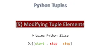 5 Modifying Tuple Elements Python Hindi