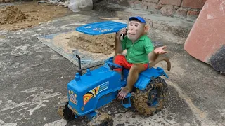 बंदर अपना ट्रैक्टर लेकर खेत को जा रहा था, फिर हुआ बड़ा हादसा 🤪 Factu Super 