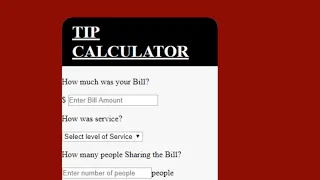 Tip Calculator by Using Javascript CANEL Group