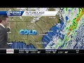 Cold front moves through tonight temperatures plummet on Monday