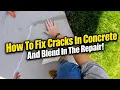 How To Fix Cracks In Concrete - And Blend In The Repair