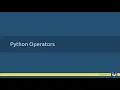 10 - Python Basic Concepts Python Operators In Malayalam