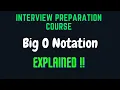 Introduction to Big O Notation and Time Complexity Interview Preparation Course Part 5
