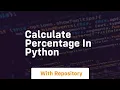 Calculate percentage in python