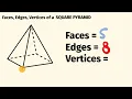 How Many Faces Edges And Vertices Does A Square Pyramid Have