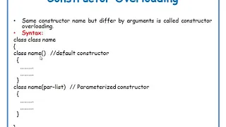 Constructor Overloading in java in Telugu JAVA in Telugu Lecture-17