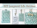 How to make an easy Lanyard I D Holder with back pocket DIY how to make