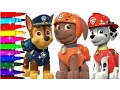 Paw Patrol Coloring Book Pages Sparkle Nickelodeon Marshall Chase Ryder Disney Brilliant Color