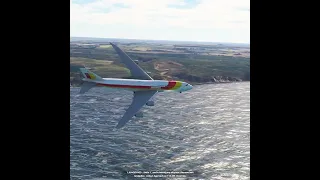 the plane hit a storm and made an emergency landing EPs484