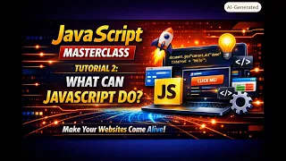 JavaScript Masterclass for Beginners - Tutorial 2 What Can JavaScript Do