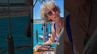 Cleaning our Teak – Sailing Helios