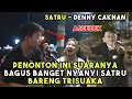 Download Lagu Suara Cewek Nya Wowww - SATRU - DENNY CAKNAN X HAPPY ASMARA (COVER) TRI SUAKA FT. ELFARIZIE