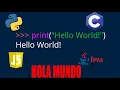 Hola Mundo Hello World En diferentes lenguajes de programacion PROGRAMACION