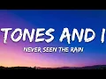 Lagu TONES AND I - NEVER SEEN THE RAIN (2019 / 1 HOUR * LYRICS * LOOP)